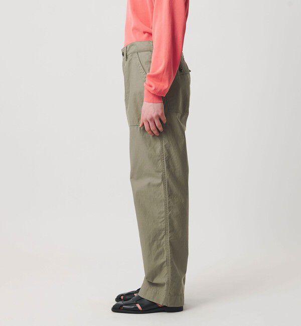 UNITED ARROWS「オーガニックコットン バックサテン ファティーグパンツ」|チノ|