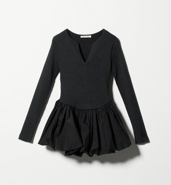 AEWEN MATOPH「＜AEWEN MATOPH＞バルーンコンビ 二ットプルオーバー ‐ ウォッシャブル ‐」|ニット・セーター|