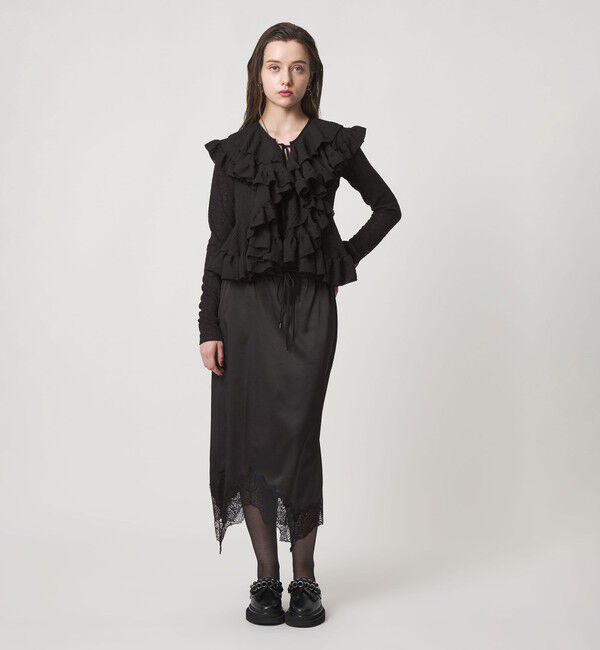 ASTRAET「＜ASTRAET＞レース カットソーカーディガン」|カーディガン|