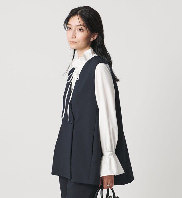 UNITED ARROWS「SPONGY バックフレア ベスト」|ベスト・ジレ|