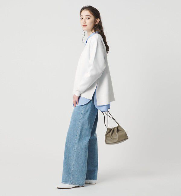 UNITED ARROWS「スウェットライク スキッパーニット ‐ウォッシャブル‐」|ニット・セーター|