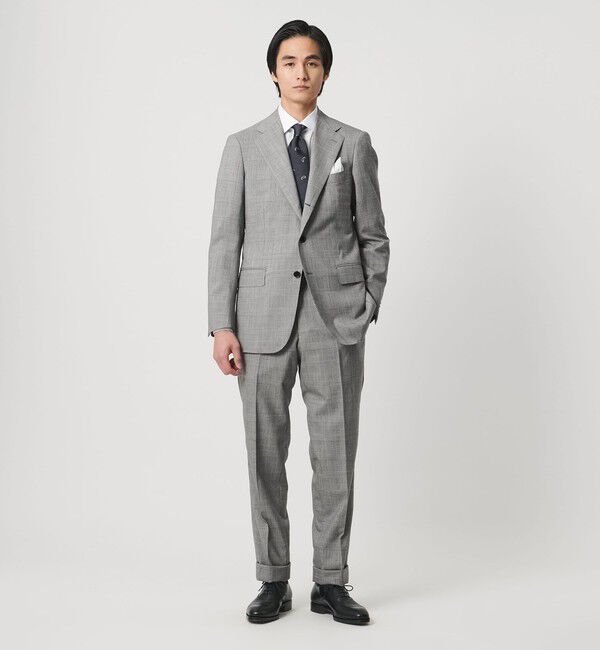 UNITED ARROWS「プリンス オブ ウェールズチェック シングル 3ボタン スーツ REGULAR MODEL」|スーツ|MD.GRAY