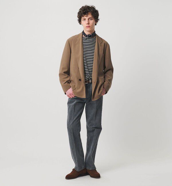 UNITED ARROWS「ポリエステルサブレ オーディナリー ダブル 4ボタン ジャケット」|テーラードジャケット|