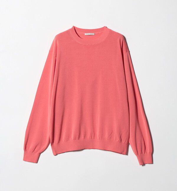 UNITED ARROWS「ハイツイストコットン ハイゲージ クルーネックニット 接触冷感」|ニット・セーター|