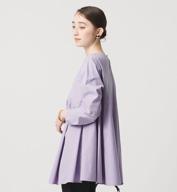 UNITED ARROWS「バイアス フレア チュニック ブラウス ‐ウォッシャブル‐」|シャツ・ブラウス|