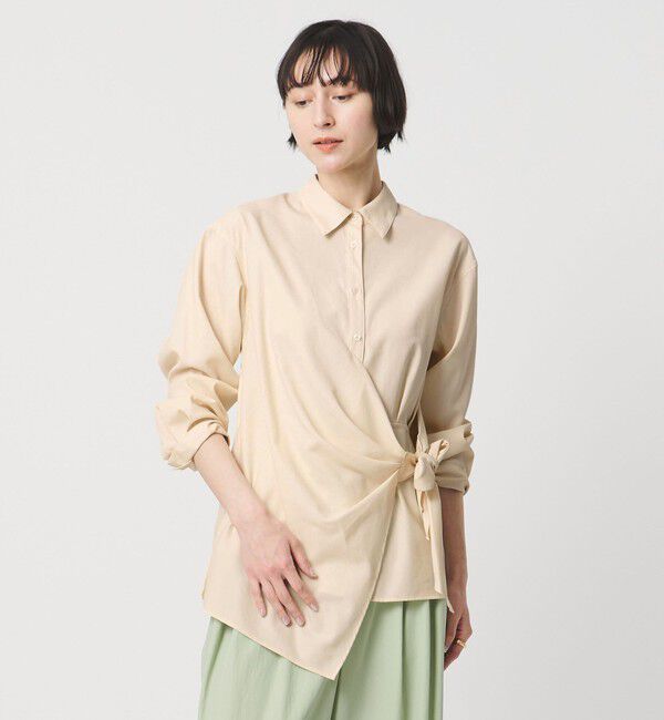 UNITED ARROWS「ドレープ ギャザー シャツ ‐ウォッシャブル‐」|シャツ・ブラウス|