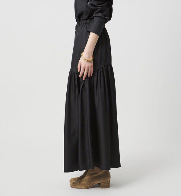 UNITED ARROWS「シルクライク ティアード スカート」|スカート|