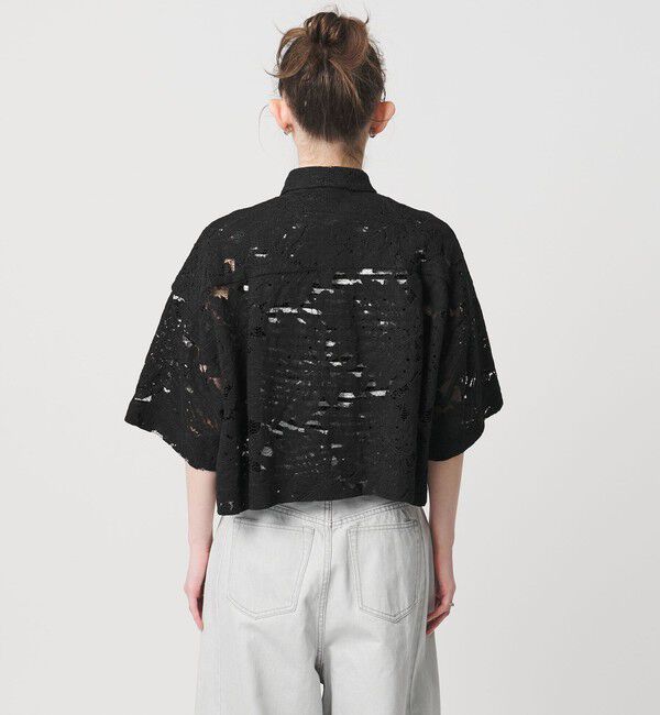 UNITED ARROWS「＜SACRA＞レース シャツブラウス」|シャツ・ブラウス|