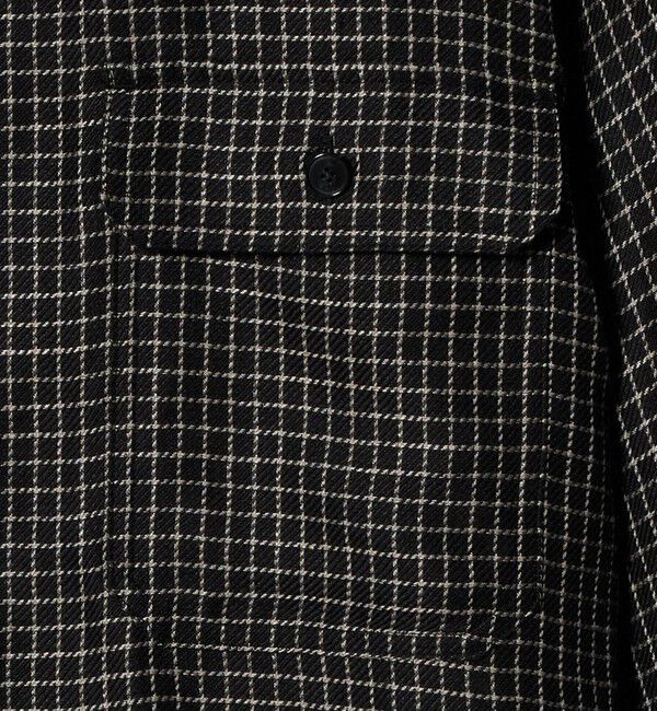 UNITED ARROWS「リネン/ナイロン チェック ユーティリティシャツ」|シャツ・ブラウス|