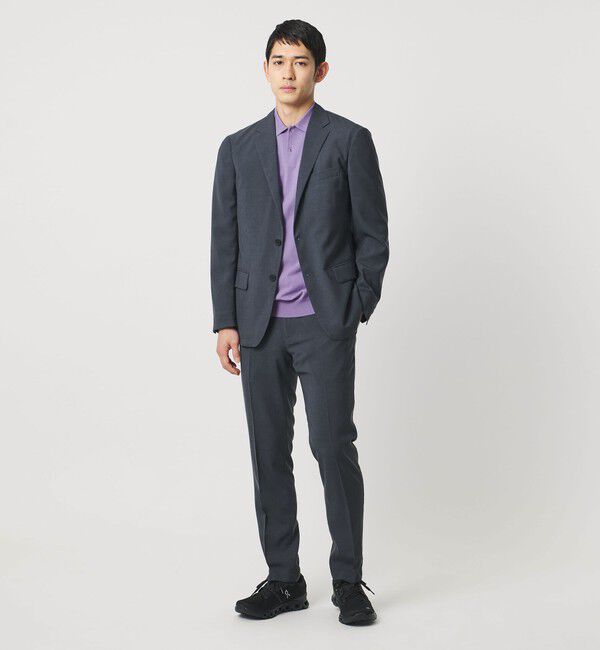 UNITED ARROWS「ショートスリーブ ニットポロシャツ UA COZY ウォッシャブル 抗菌防臭」|ポロシャツ|