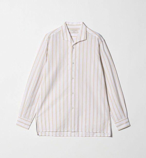 UNITED ARROWS「SOKTAS カラーストライプ オープンカラーシャツ」|シャツ・ブラウス|