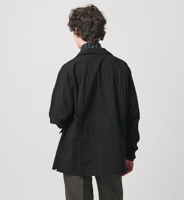 UNITED ARROWS「ギザコットン コードレーン サファリジャケット」|ミリタリージャケット|