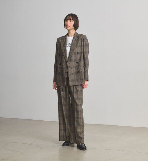 UNITED ARROWS「2タック ストレート ワイド パンツ」|スラックス|