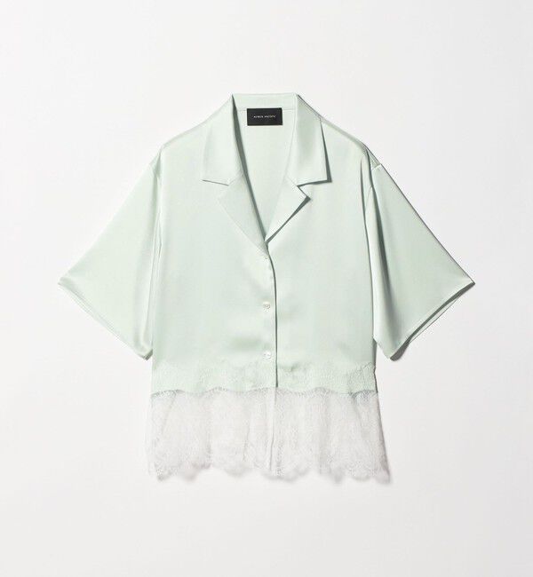 AEWEN MATOPH「＜AEWEN MATOPH＞サテンレース コンビブラウス」|シャツ・ブラウス|