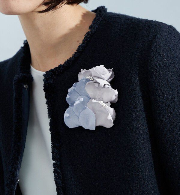 UNITED ARROWS green label relaxing「フラワーミックス コサージュ」|ブローチ・コサージュ|LT.BLUE