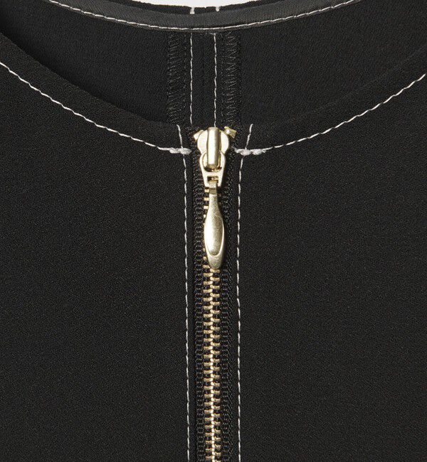 EMMEL REFINES「＜EMMEL REFINES＞EM ステッチ2WAY ジップ ブラウス」|シャツ・ブラウス|