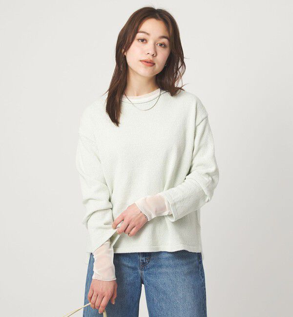 UNITED ARROWS green label relaxing「ソデ チュール プルオーバー カットソー」|Tシャツ・カットソー|