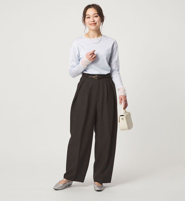 UNITED ARROWS green label relaxing「ソデ チュール プルオーバー カットソー」|Tシャツ・カットソー|