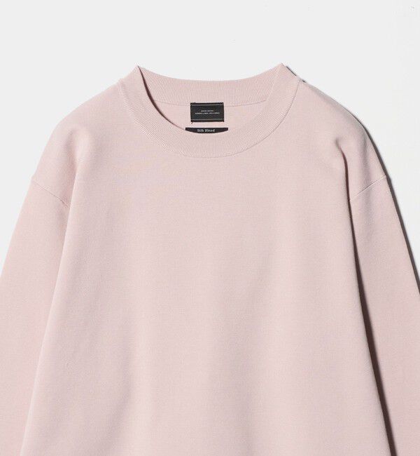 UNITED ARROWS green label relaxing「コットン シルク ミラノリブ クルーネック ニット」|ニット・セーター|