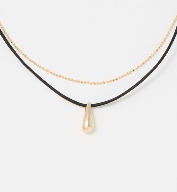 UNITED ARROWS green label relaxing「2連チェーン＆コードチャーム ネックレス」|ネックレス|