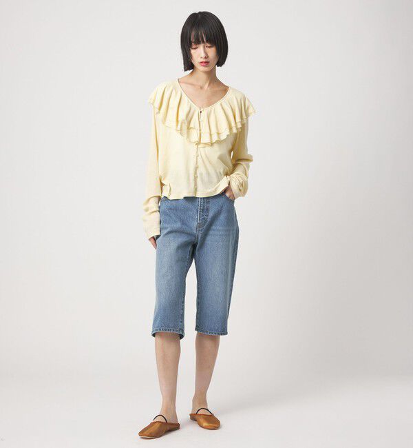 EMMEL REFINES「＜EMMEL REFINES＞EM デニム カプリ パンツ」|チノ|