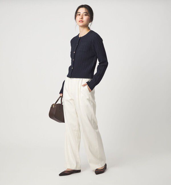 UNITED ARROWS green label relaxing「ケーブル ニット カーディガン ウォッシャブル」|カーディガン|