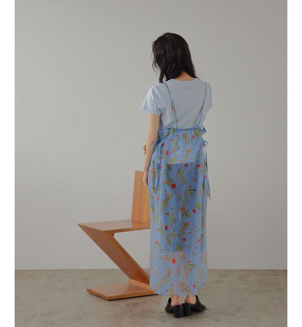 EMMEL REFINES「＜EMMEL REFINES＞EM フラワープリント シアー キャミ ワンピース」|ワンピース|