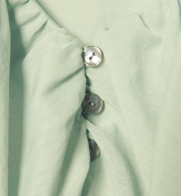 EMMEL REFINES「＜EMMEL REFINES＞EM スパンボイル フリル ブラウス」|シャツ・ブラウス|