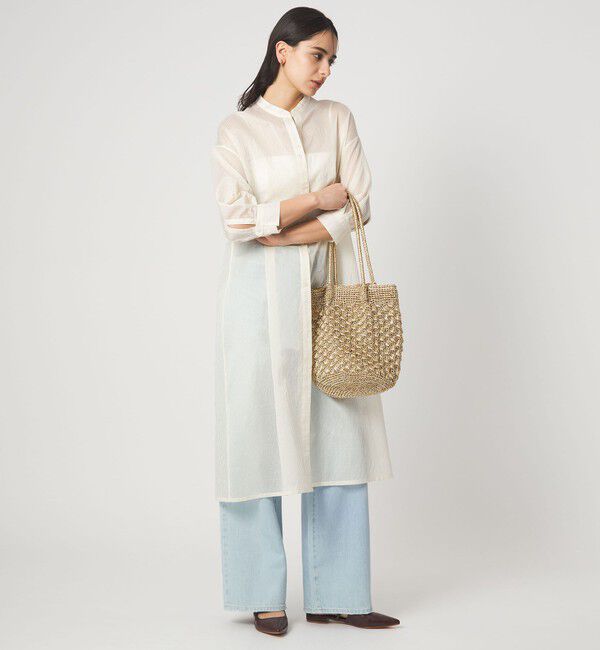 UNITED ARROWS green label relaxing「メタリックヤーンレーシー トートバッグ / ショルダーバッグ」|ショルダー・メッセンジャー|