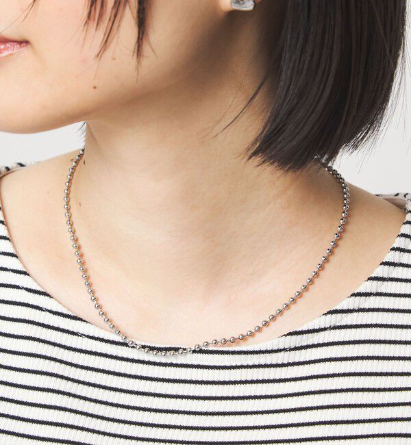UNITED ARROWS green label relaxing「ボールチェーン フック ネックレス」|ネックレス|SILVER