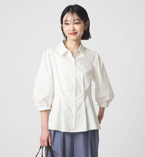 UNITED ARROWS green label relaxing「ウエスト タック フレア シャツ」|シャツ・ブラウス|