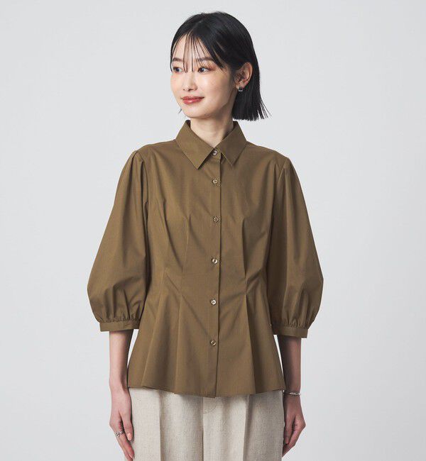 UNITED ARROWS green label relaxing「ウエスト タック フレア シャツ」|シャツ・ブラウス|