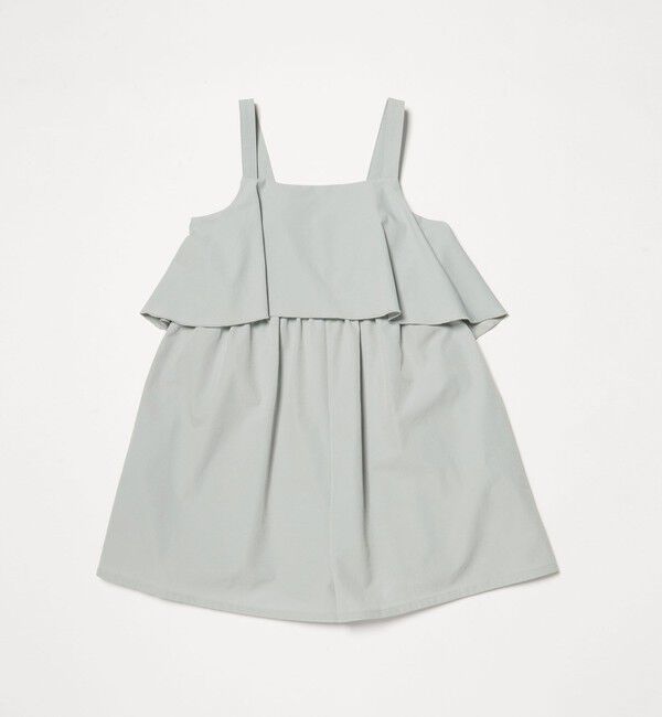 UNITED ARROWS green label relaxing「ラッフルサロペット/ キッズ 140cm-150cm」|オールインワン|LT.GRAY