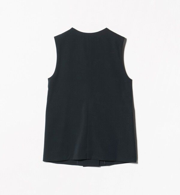 UNITED ARROWS green label relaxing「［size SHORTあり］サラフール ノーラペル ジレ ストレッチ UVカット」|ノーカラージャケット|