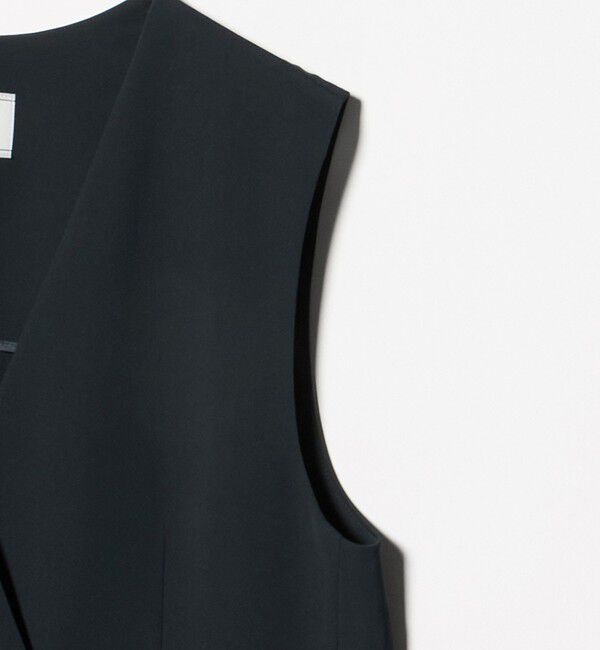 UNITED ARROWS green label relaxing「［size SHORTあり］サラフール ノーラペル ジレ ストレッチ UVカット」|ノーカラージャケット|