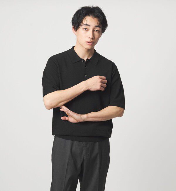 UNITED ARROWS green label relaxing「タック ピケ ニット ポロシャツ -ウォッシャブル-」|ポロシャツ|