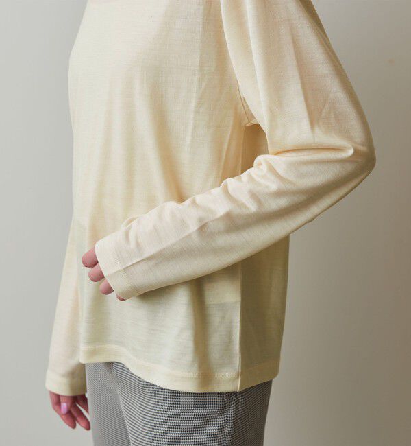 STEVEN ALAN「＜Steven Alan＞ウール ジャージー ロングスリーブ Tシャツ」|Tシャツ・カットソー|