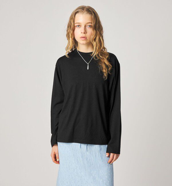 STEVEN ALAN「＜Steven Alan＞ウール ジャージー ロングスリーブ Tシャツ」|Tシャツ・カットソー|