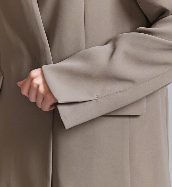 BEAUTY&YOUTH UNITED ARROWS「【WEB限定 Wardrobe DAILY MINIMAL】ダブルクロス カラーレスジャケット ウォッシャブル」|ノーカラージャケット|