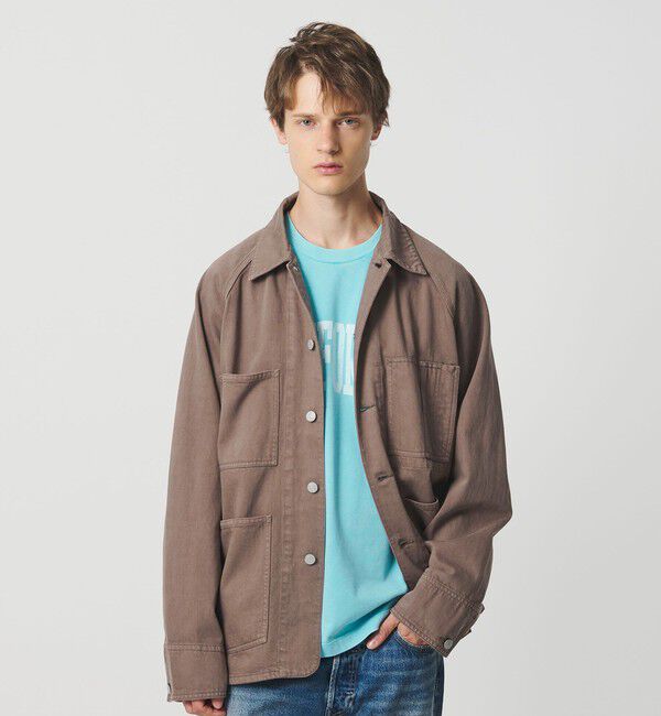 California General Store「＜CGS.＞オーガニック コットン デニム カバーオール ジャケット」|ミリタリー・モッズコート|