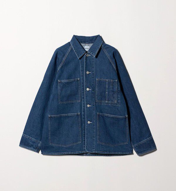 California General Store「＜CGS.＞オーガニック コットン デニム カバーオール ジャケット」|ミリタリー・モッズコート|ROYAL