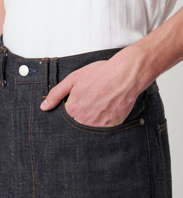 MONKEY TIME「リジッド デニム バギー パンツ」|チノ|