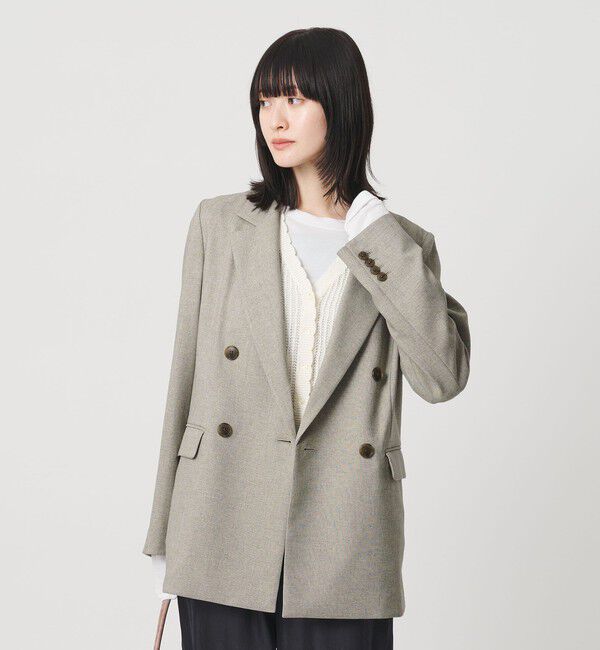 BEAUTY&YOUTH UNITED ARROWS「リネンライク ダブルジャケット」|テーラードジャケット|