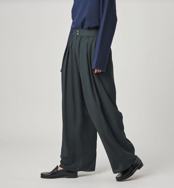 STEVEN ALAN「＜Steven Alan＞ドット プリント ワイドパンツ」|その他|DK.GRAY