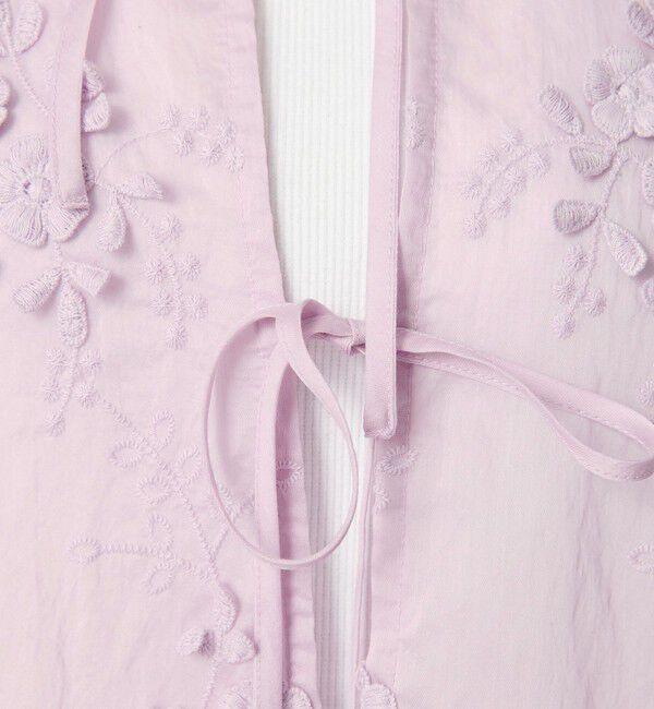 BEAUTY&YOUTH UNITED ARROWS「セルロースナイロン エンブロイダリーシャツ 2WAY」|シャツ・ブラウス|