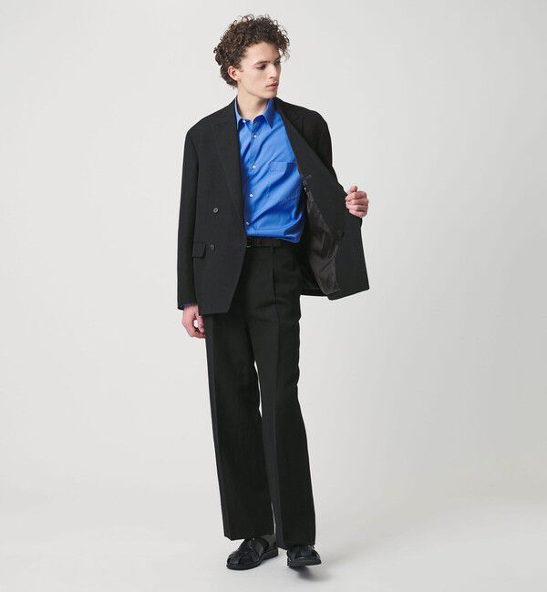 BEAUTY&YOUTH UNITED ARROWS「スリーク ウール リネン ダブル ジャケット セットアップ対応」|テーラードジャケット|