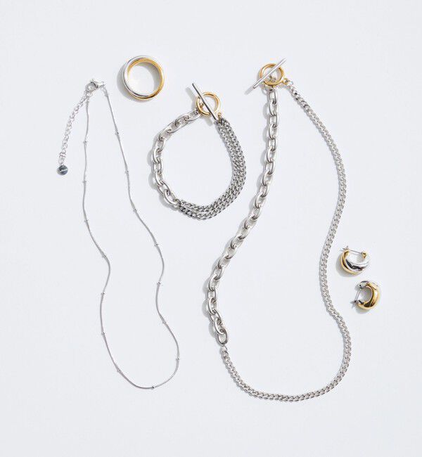 BEAUTY&YOUTH UNITED ARROWS「＜by Preek＞ミックス チェーン ブレスレット」|ブレスレット・バングル|