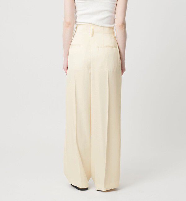 BEAUTY&YOUTH UNITED ARROWS「ポリエステル ドレープ 2タック ワイドパンツ ウォッシャブル」|チノ|