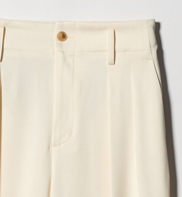 BEAUTY&YOUTH UNITED ARROWS「ポリエステル ドレープ 2タック ワイドパンツ ウォッシャブル」|チノ|