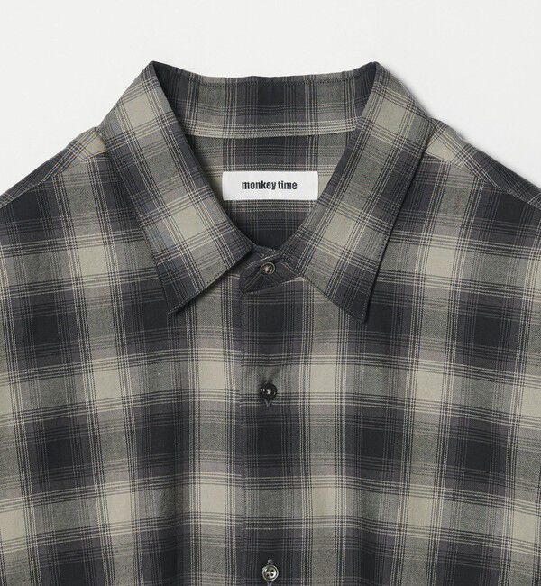 MONKEY TIME「コットン クロップド シャツ」|シャツ・ブラウス|